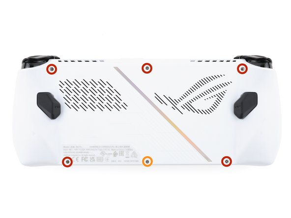Asus ROG Ally Left Fan Replacement, Unfasten the back cover: passo 2, immagine 1 di 2