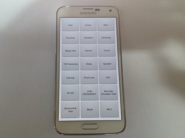 Samsung Galaxy S5 - Secret Codes, Service / Test Menu, Samsung Galaxy S5 - Secret Codes, Service / Test Menu: passo 1, imagem 1 %32