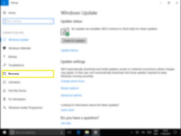 Resetting Windows 10, Recovery: passo 2, imagem 1 %32